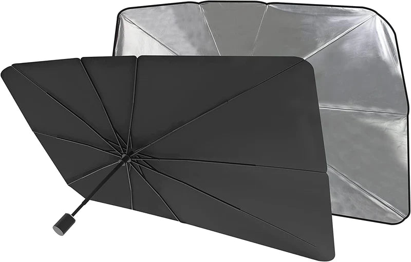 Foldable windshield umbrella shade
